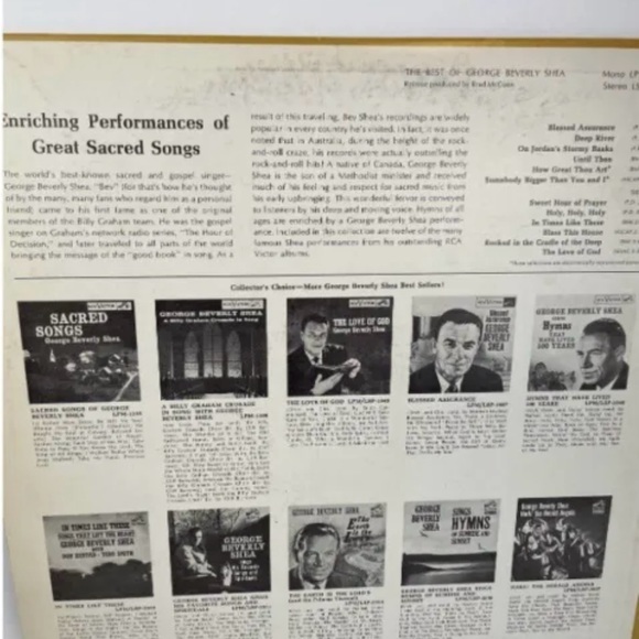 The Best of George Beverly Shea-LP 33 1/3-Gospel Album-RCA Victor-1965 Release++ - Picture 5 of 5